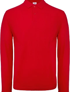 B&C ID.001 LSL Pánské piqué polo s dlouhým rukávem model 22421417 red