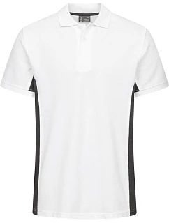 Promodoro 4590 Unisex kontrastní pracovní polo - EXCD 40.4590 white/charcoal