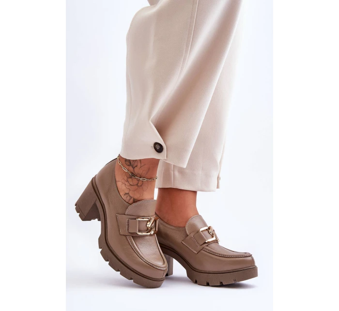 polobotky na sloupku s ozdobou tmavě hnědou model 21630096 - Boto