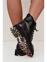 Dámské kožené workery Botki model 22368362 Černé - Artiker