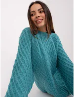 Sweter AT SW  turkusowy model 18909234 - FPrice