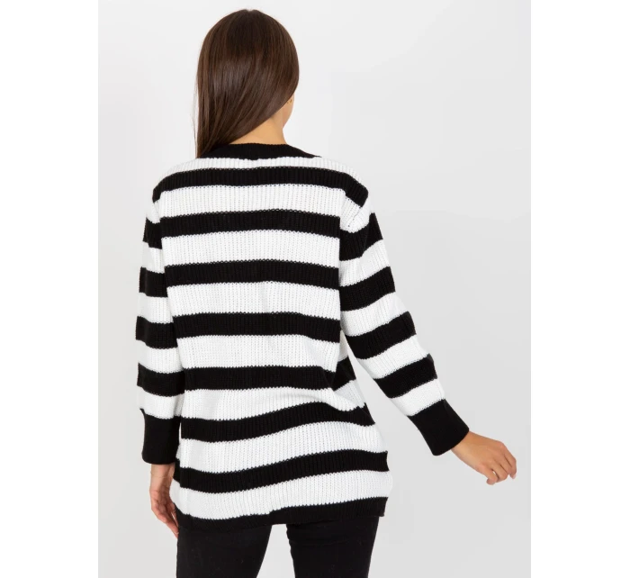 Dámský svetr LC SW 8030 bílý a černý