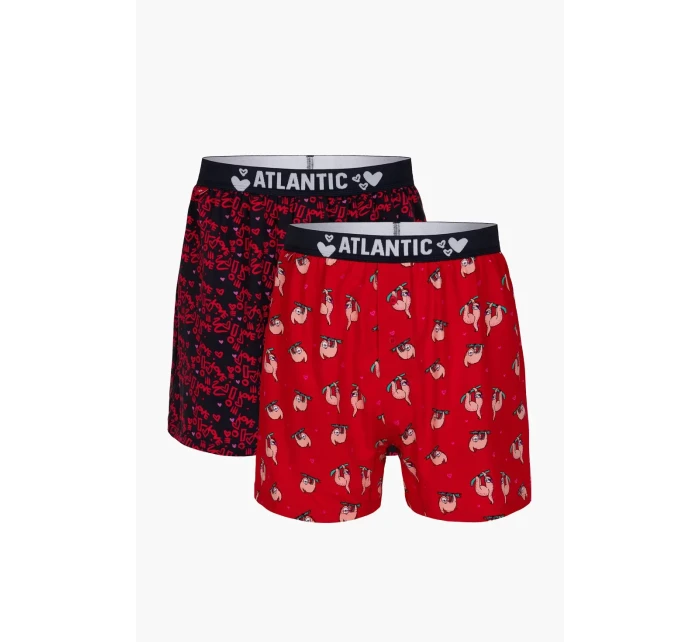 Pánské trenýrky 2Pack model 20036045 modrá - Atlantic