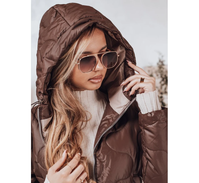 Dámská bunda kávová Dstreet model 21974716 - FashionStreet