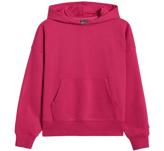 Dámská mikina 4F F1887 tmavě růžová 4FWAW25TSWSF1887 53S