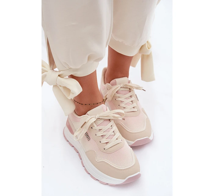 Dámské tenisky na platformě Béžové model 22099931 - Boto Dámské tenisky na platformě Béžové model 22099931 - Boto