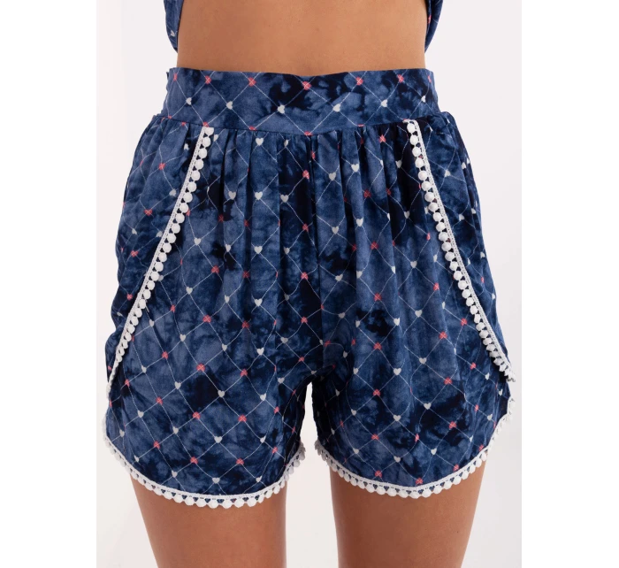 Šortky AT SN model 17513436 tmavě modrá - FPrice Šortky AT SN model 17513436 tmavě modrá - FPrice