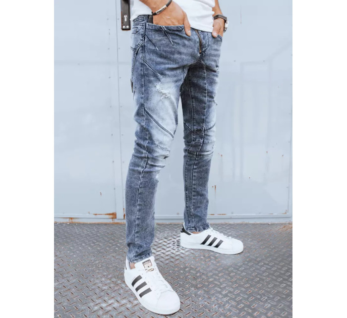 Modré pánské kalhoty Dstreet UX3813