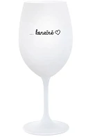 ...KONEČNĚ - bílá sklenice na víno 350 ml