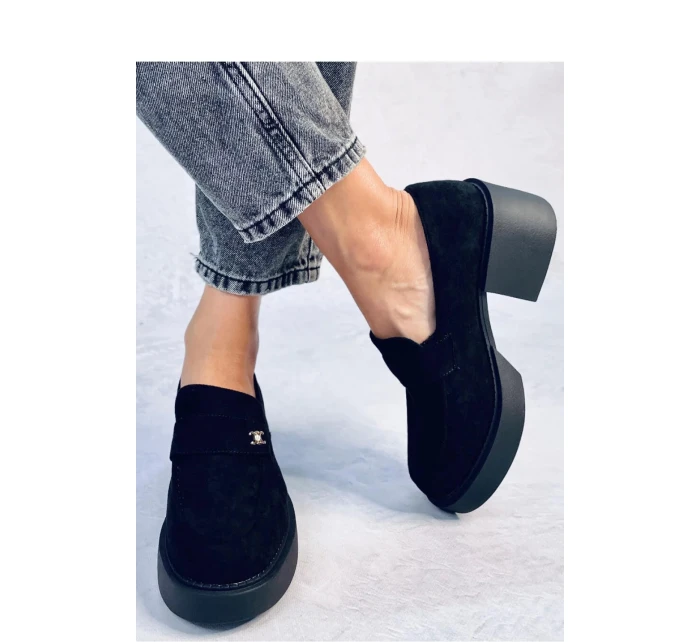 Dámské mokasiny NS382P černé - Inello