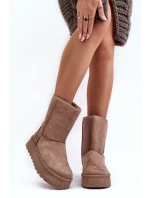 Dámské sněhové boty VL256P Tmavě béžová - Seastar