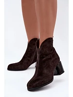 Boty na podpatku model 231630 Step in style Boty na podpatku model 231630 Step in style