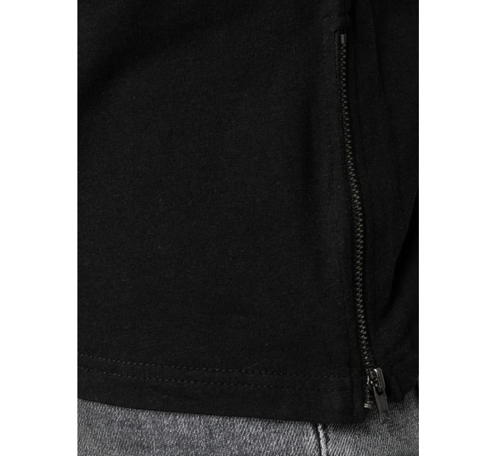 Pánské černé tričko FashionStreet s dlouhým rukávem LX0559