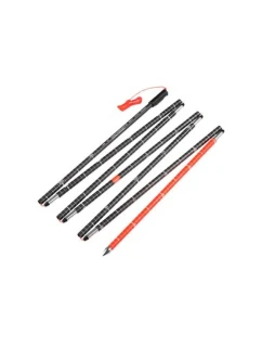 Lyžařské hole Mammut Carbon Probe 280 speed lock 2 ks 2,8 m černá, červená