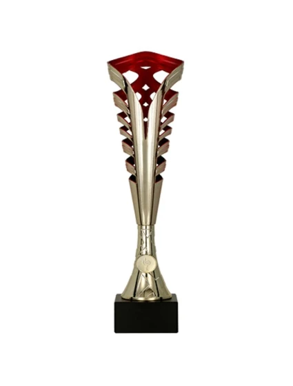 Zlatočervený plastový kelímek Zlatočervený plastový kelímek