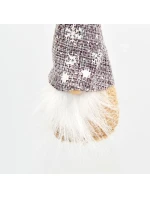 PŘÍVĚSEK S CETKOU SKŘÍTEK ŠEDÝ 11CM PŘÍVĚSEK S CETKOU SKŘÍTEK ŠEDÝ 11CM