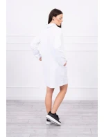 Šaty s kravatou bílé Šaty s kravatou bílé