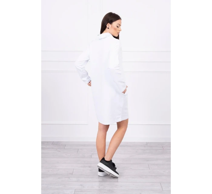 Šaty s kravatou bílé Šaty s kravatou bílé