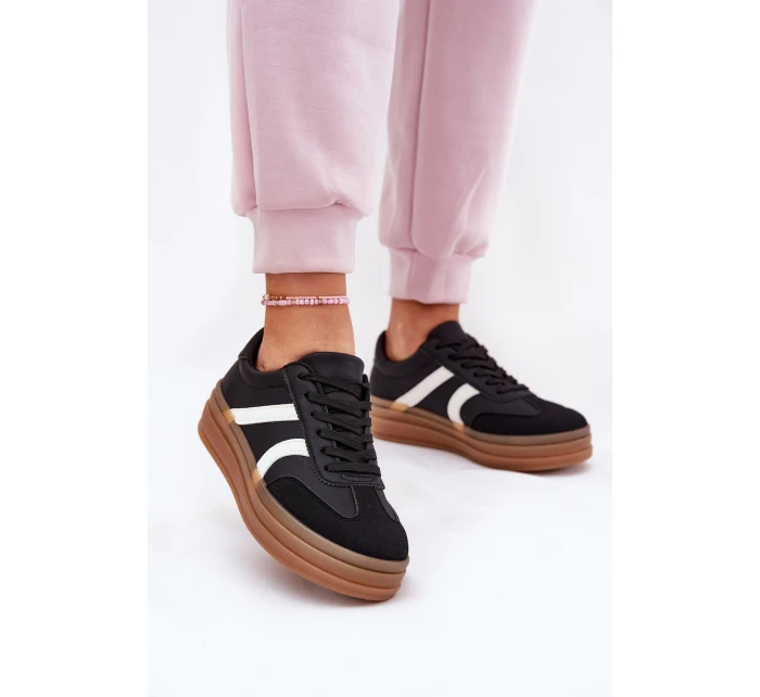 Dámské Tenisky Na Platformě Černé Tolianna Dámské Tenisky Na Platformě Černé Tolianna