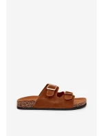 Dámské Pantofle Se Zlatými Přezkami A Camel model 21703245 - Boto