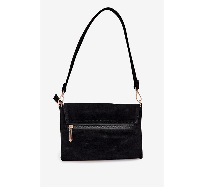 Malá Kabelka Z Eko Semiše Černá model 22111536 - Flora&Co