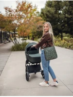 Dámská crossbody kabelka na kočárek Vuch Amma Flowers Green Dámská crossbody kabelka na kočárek Vuch Amma Flowers Green