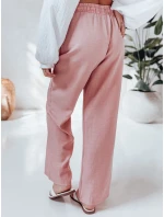 Dámské kalhoty se širokými nohavicemi MILLIVIO růžová Dstreet UY2663