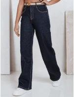 Dámské džíny s širokými nohavicemi tmavě modré Dstreet model 21992549 - FashionStreet