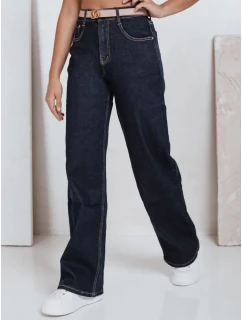 Dámské džíny s širokými nohavicemi tmavě modré Dstreet model 21992549 - FashionStreet