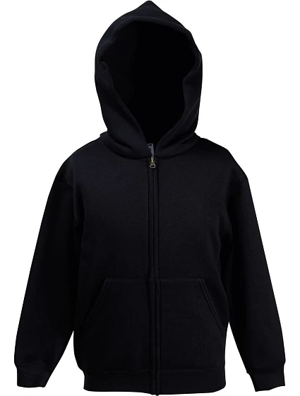 Fruit of the Loom Classic Kids Sweat Jacket Dětská mikina s kapucí 16.2045 black Fruit of the Loom Classic Kids Sweat Jacket Dětská mikina s kapucí 16.2045 black