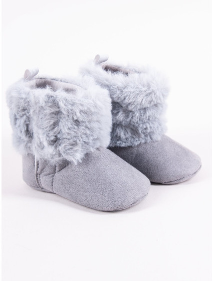 Dívčí boty na suchý zip model 17945682 Grey - Yoclub