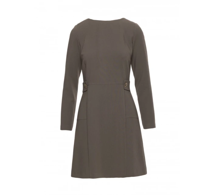 Dámské šaty model 21865054 Khaki tmavě zelená - STYLOVE
