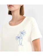 Nightdresses NDK X - SILK WHITE - TRIUMPH SILK WHITE - TRIUMPH