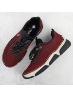 Pohodlné dámské polobotky bordó model 21905304 - Rieker Pohodlné dámské polobotky bordó model 21905304 - Rieker