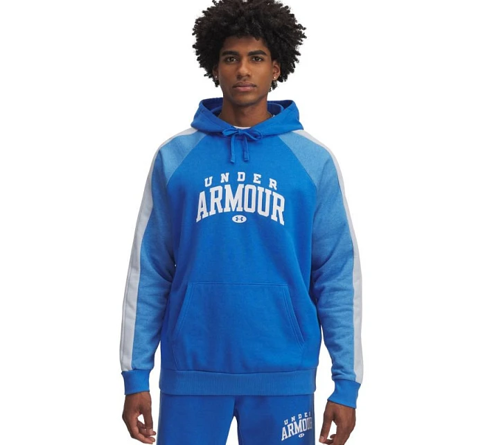 Pánská mikina Under Armour Rival Fleece Colorblock Hoodie blue 6003958 402 pánské Pánská mikina Under Armour Rival Fleece Colorblock Hoodie blue 6003958 402 pánské