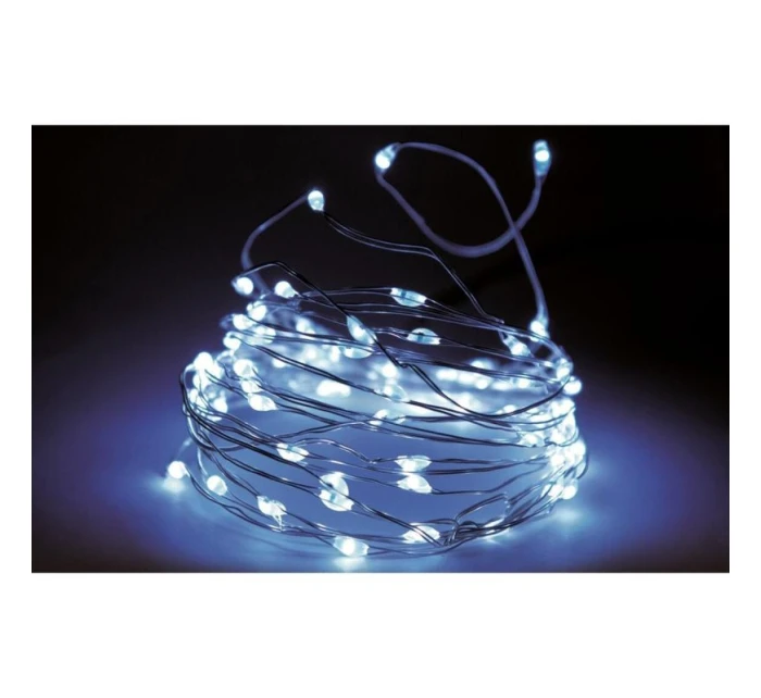 DRÁTĚNÉ SVĚTLO GIRLANDA 240 VEDLO STUDENÁ BÍLÁ