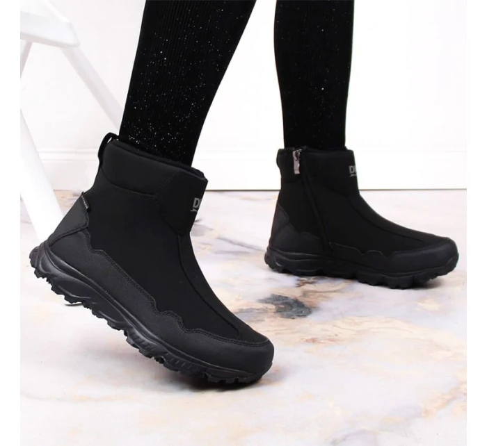 DK Jr DK58A nepromokavé zateplené sněhové boty černé DK Jr DK58A nepromokavé zateplené sněhové boty černé