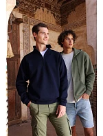 Fruit of the Loom Iconic Premium Zip Neck Sweat Těžká mikina s 1/4 zipem 16.2288 deep navy Fruit of the Loom Iconic Premium Zip Neck Sweat Těžká mikina s 1/4 zipem 16.2288 deep navy