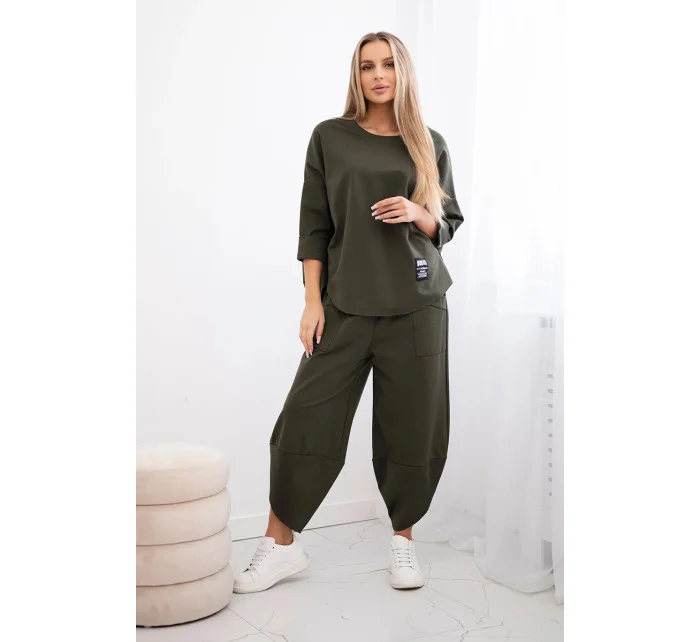 Souprava Punto Milano Winter tepláky + kalhot khaki Souprava Punto Milano Winter tepláky + kalhot khaki