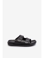 Lehké pánské sandály s přezkami Big Star NN174597 Černé