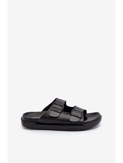 Lehké pánské sandály s přezkami Big Star NN174597 Černé