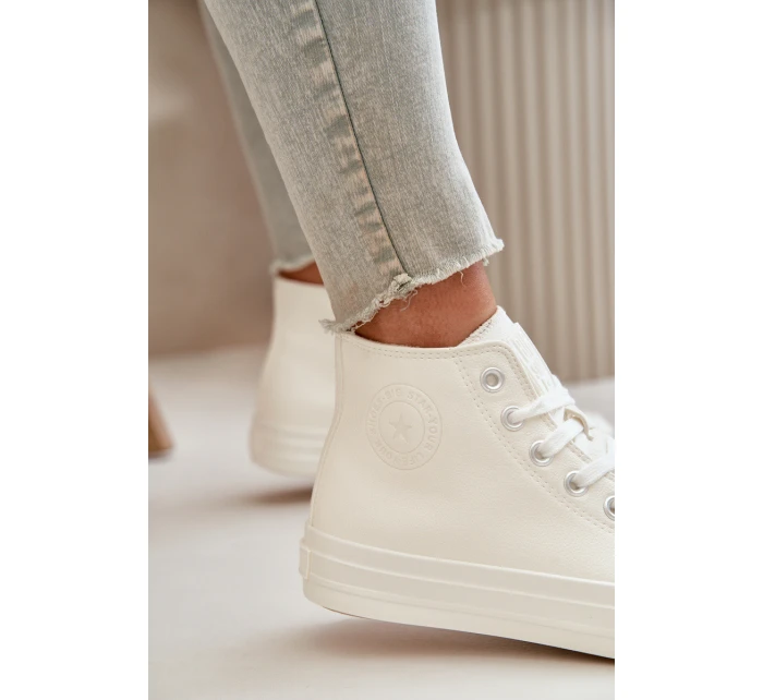 Dámské Zateplené Tenisky Z Eko Kůže Bílé Big Star model 21669546 - Big Star Shoes Dámské Zateplené Tenisky Z Eko Kůže Bílé Big Star model 21669546 - Big Star Shoes