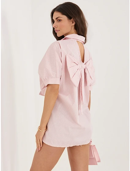 IT košile KS 18989.17 bílá růžová