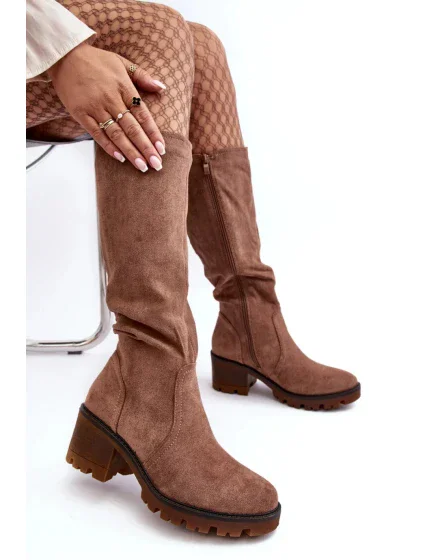 Kozačky  D8130 hnědé - Step in style