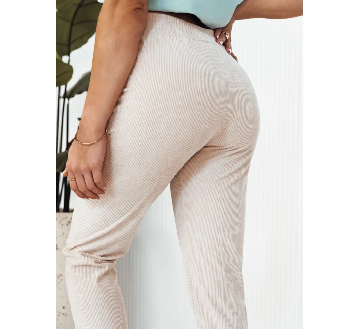 Dámské tepláky BRINAT beige FashionStreet UY2047 Dámské tepláky BRINAT beige FashionStreet UY2047