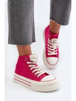 Dámské tenisky na platformě Fuksja Aineri Dámské tenisky na platformě Fuksja Aineri