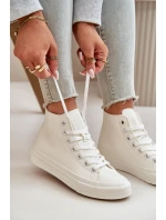 Dámské Zateplené Tenisky Z Eko Kůže Bílé Big Star model 21669546 - Big Star Shoes Dámské Zateplené Tenisky Z Eko Kůže Bílé Big Star model 21669546 - Big Star Shoes