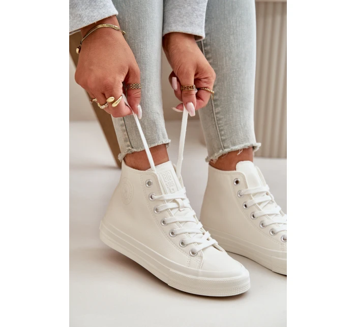 Dámské Zateplené Tenisky Z Eko Kůže Bílé Big Star model 21669546 - Big Star Shoes Dámské Zateplené Tenisky Z Eko Kůže Bílé Big Star model 21669546 - Big Star Shoes