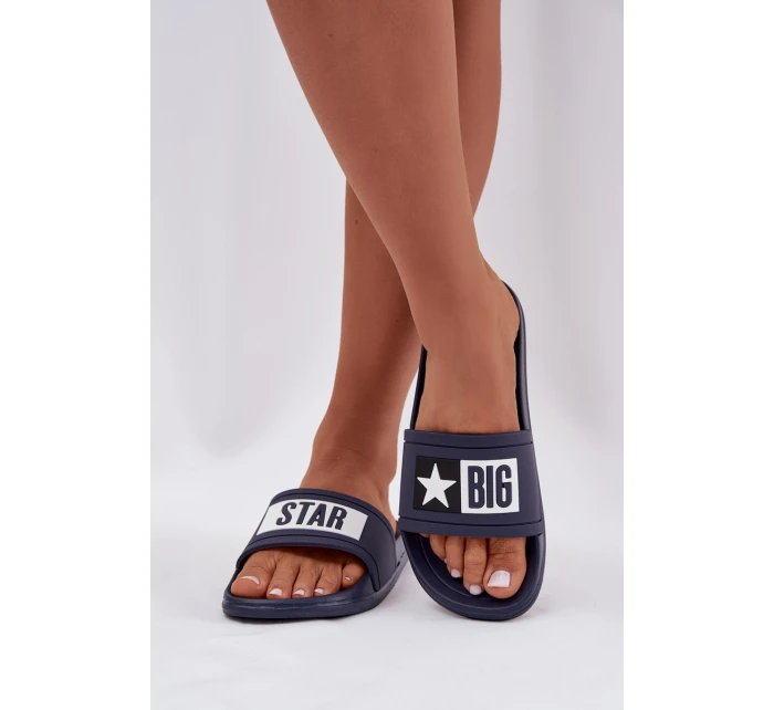 Dámské pantofle Big Star tmavě model 21708655 - Big Star Shoes Dámské pantofle Big Star tmavě model 21708655 - Big Star Shoes