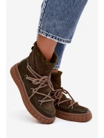 Dámské sněhule s tmavě zelené model 21757764 - Boto Dámské sněhule s tmavě zelené model 21757764 - Boto